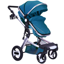 El paisaje alto bidireccional del cochecito de bebé se puede sentar, coche plegable portátil del paraguas del bebé